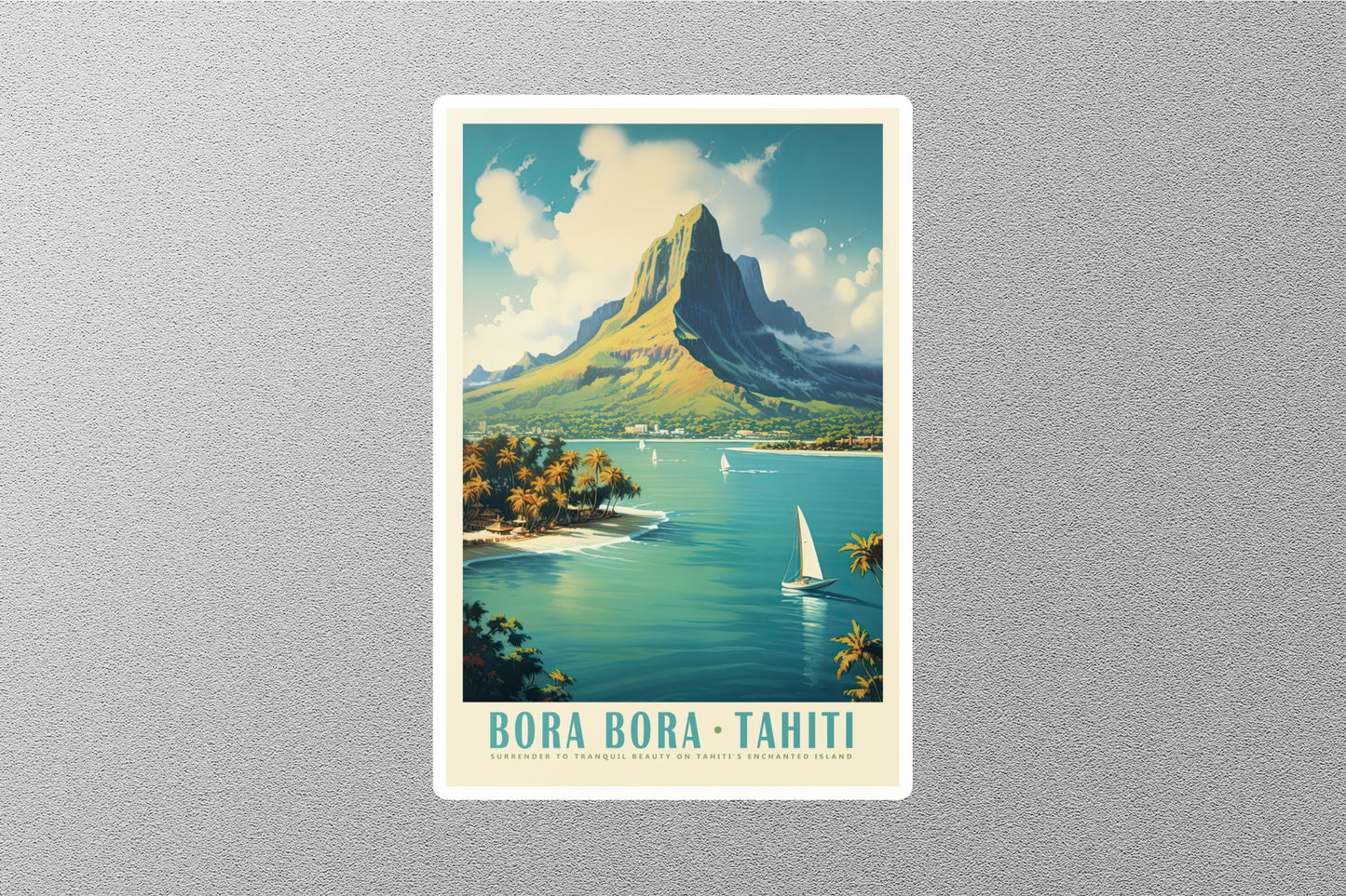 Wholesale Vintage Bora Bora Travel Sticker