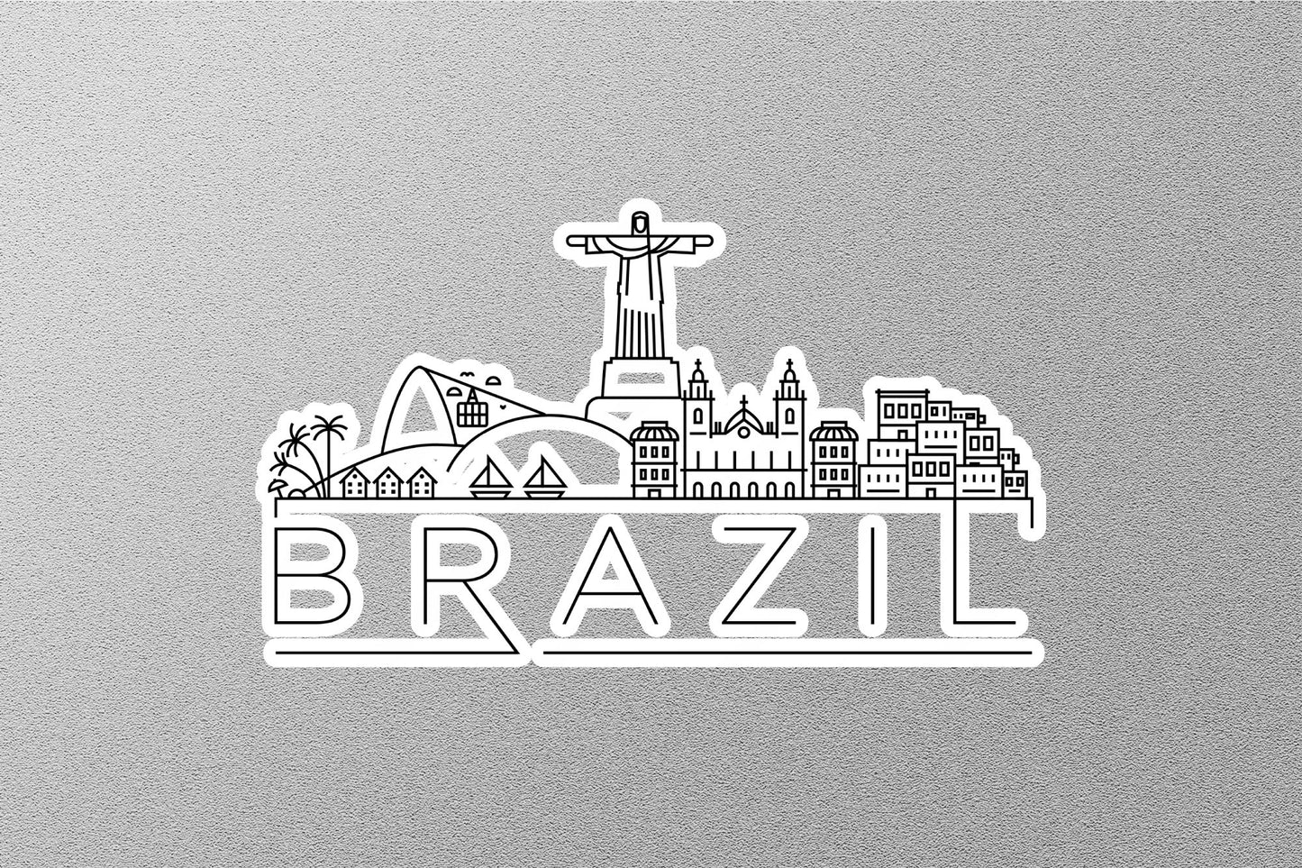 Brazil Skyline Sticker