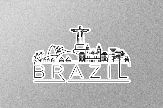 Brazil Skyline Sticker