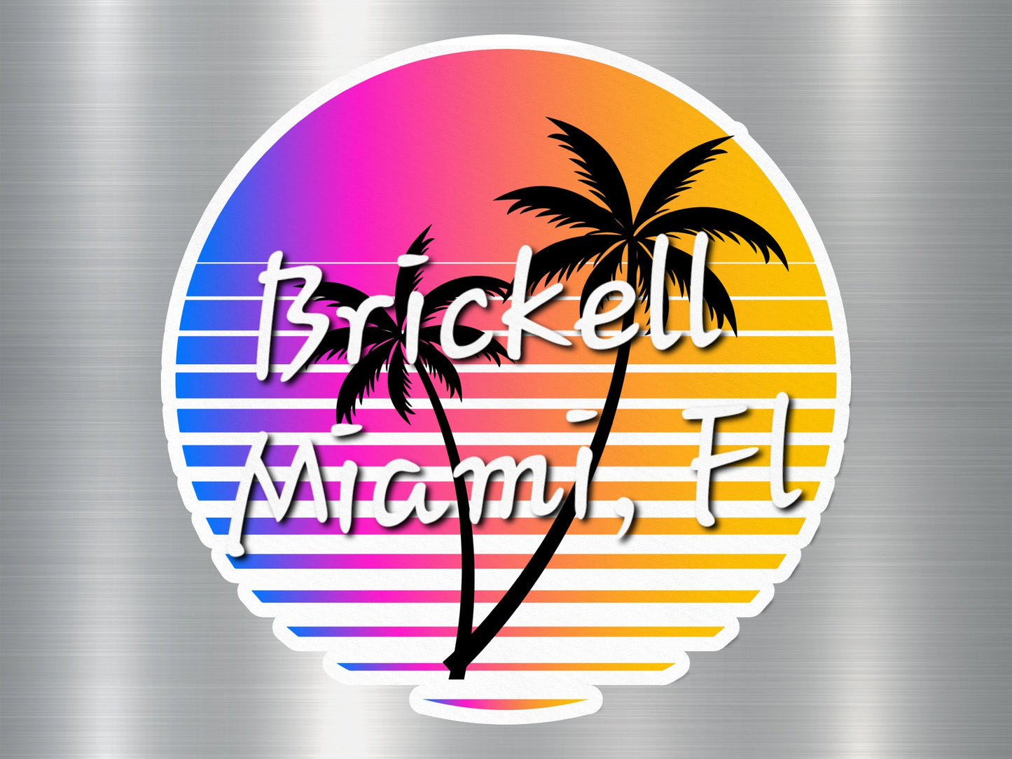 Brickell Miami Florida Sticker