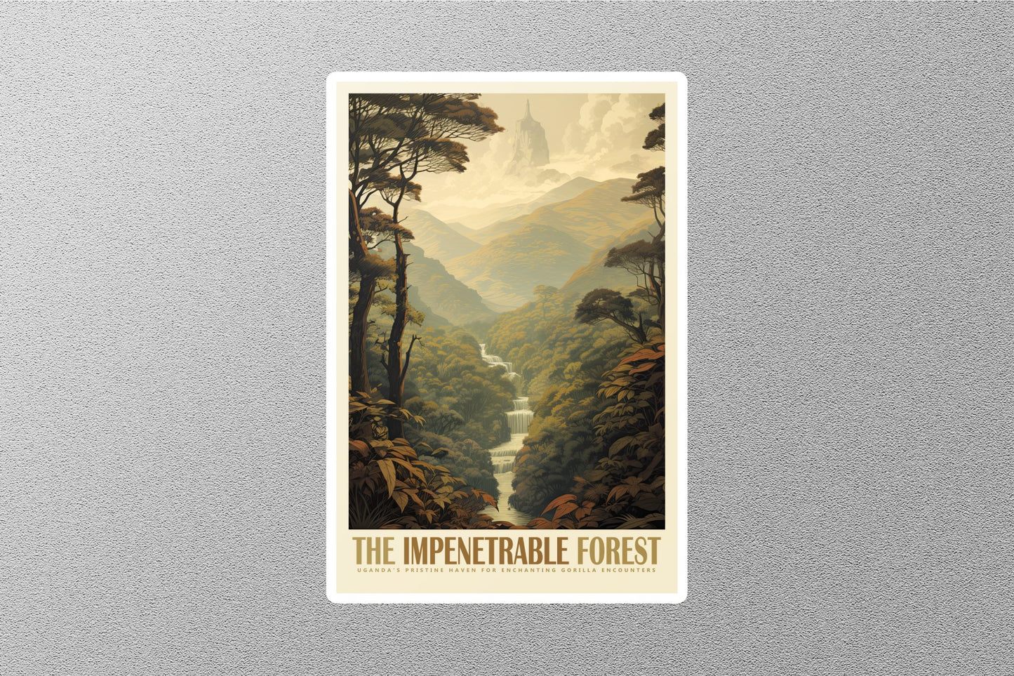 Wholesale Vintage Impenetrable Forest Travel Sticker