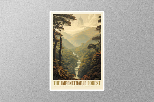 Wholesale Vintage Impenetrable Forest Travel Sticker