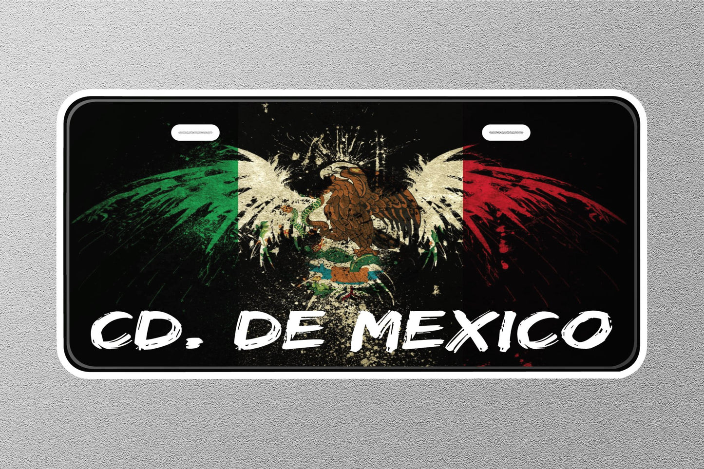 CD. DE Mexico Licence Plate Sticker