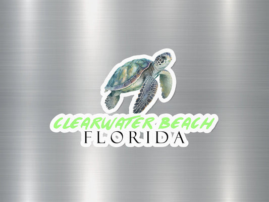 Clearwater Beach Florida Turtle Sticker