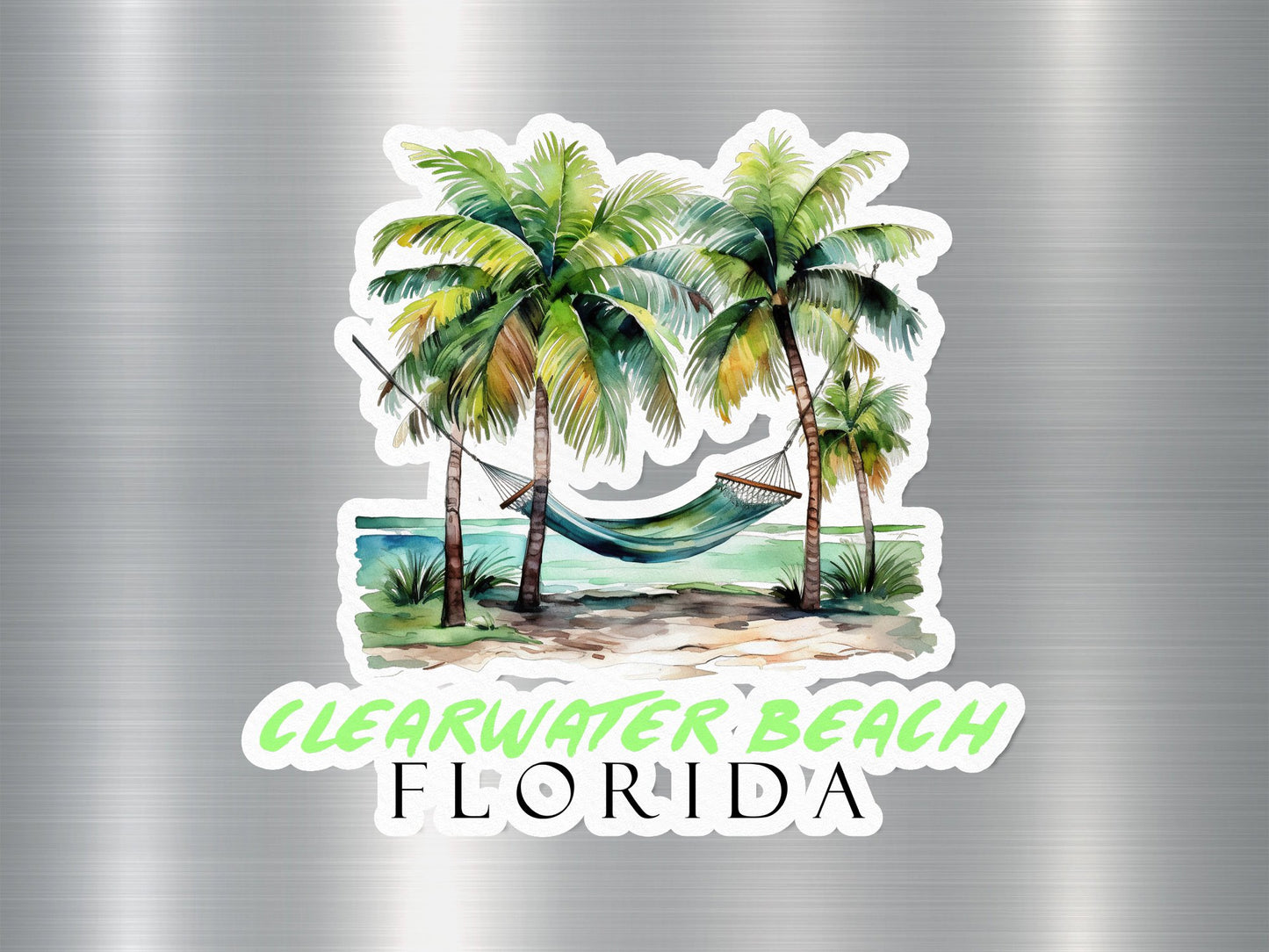 Clearwater Beach Florida Hammock Sticker