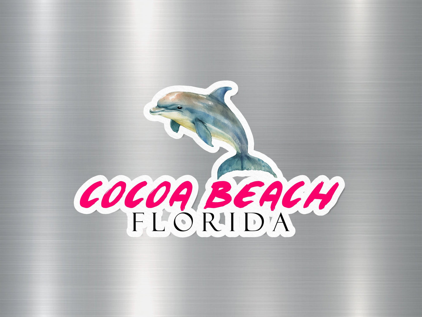 Cocoa Beach Florida Dolphin Sticker