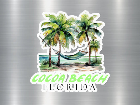 Cocoa Beach Florida Hammock Sticker