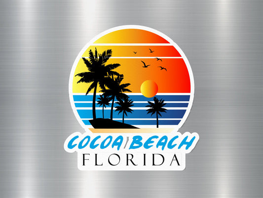 Cocoa Beach Florida Sunset Sticker