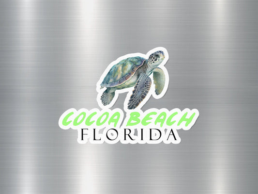 Cocoa Beach Florida Turtle Sticker