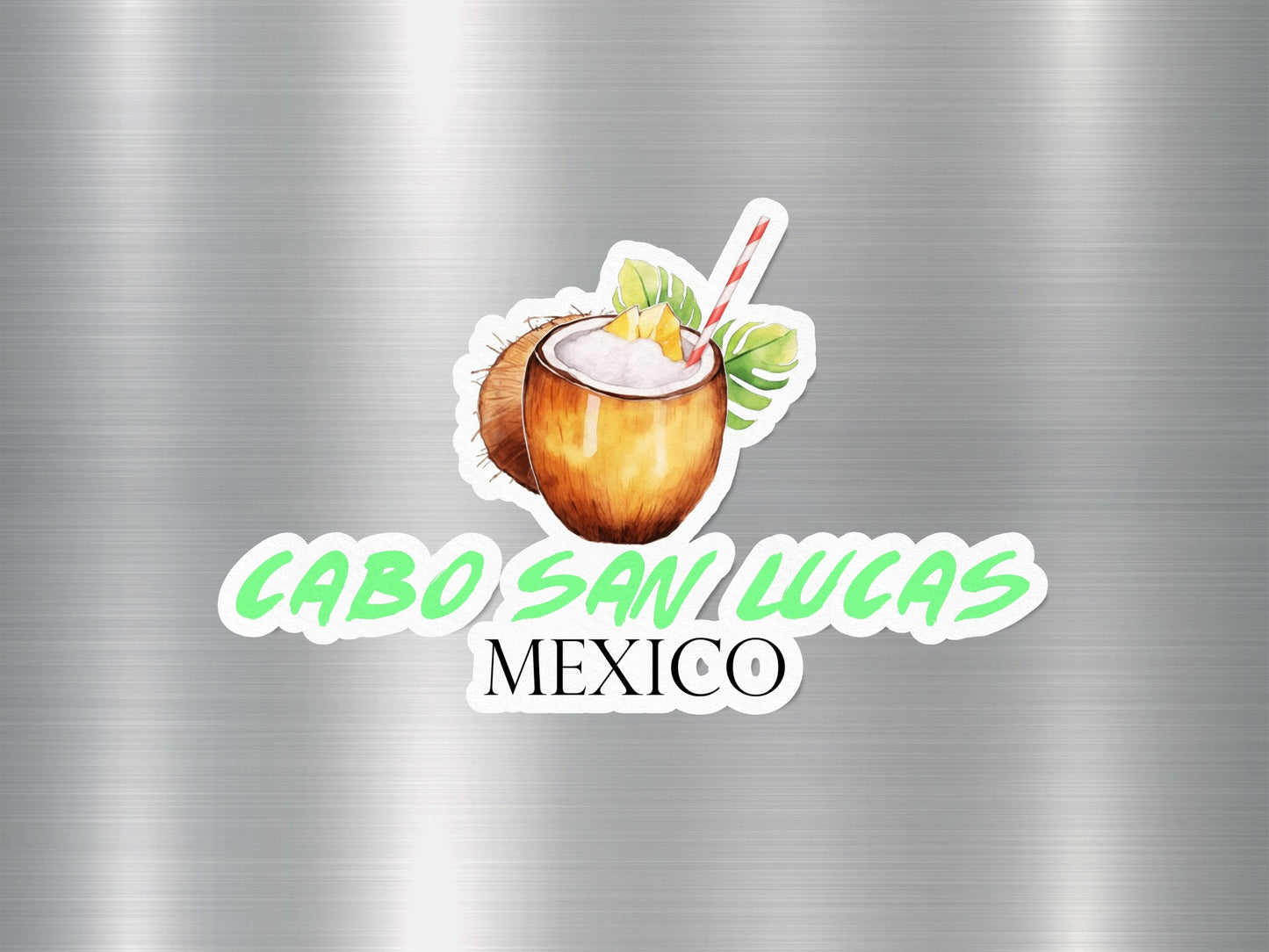 Cabo San Lucas Mexico Coconut Sticker