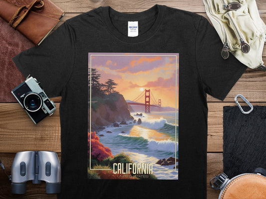 Dreamy California-Big-Sur Travel T-Shirt, California-Big-Sur Shirt