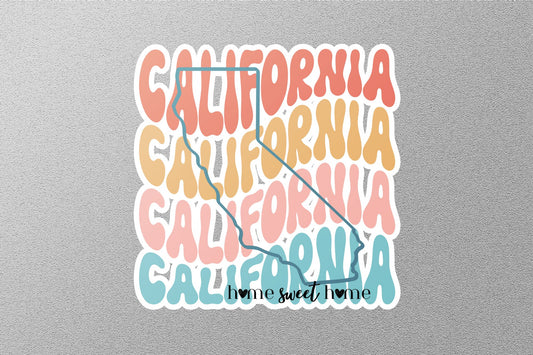 Retro California Sticker