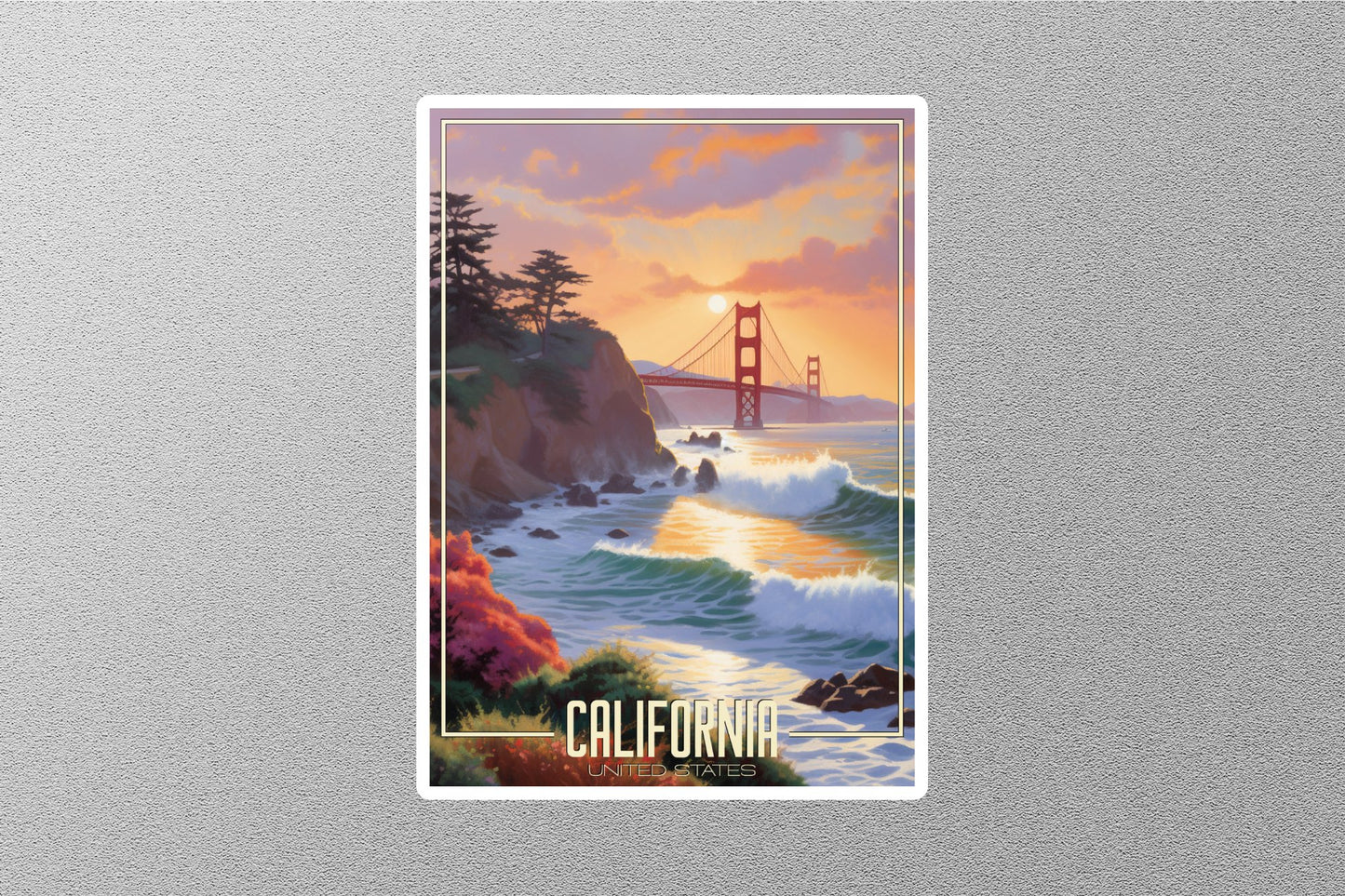 Dreamy California Travel Stickers