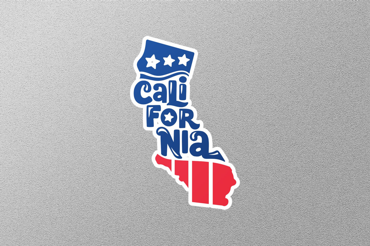 California 3 State Sticker