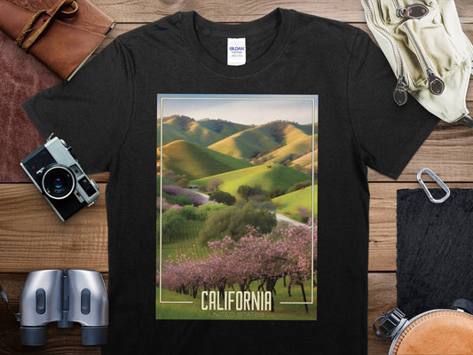 Dreamy California-Vineyard Travel T-Shirt, California-Vineyard Shirt