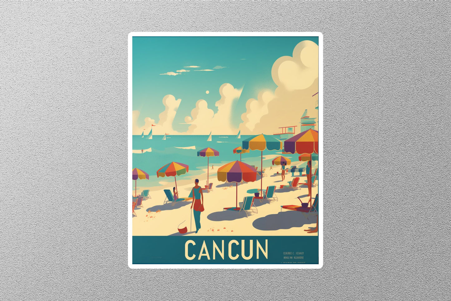Wholesale Vintage Cancun Travel Stickers