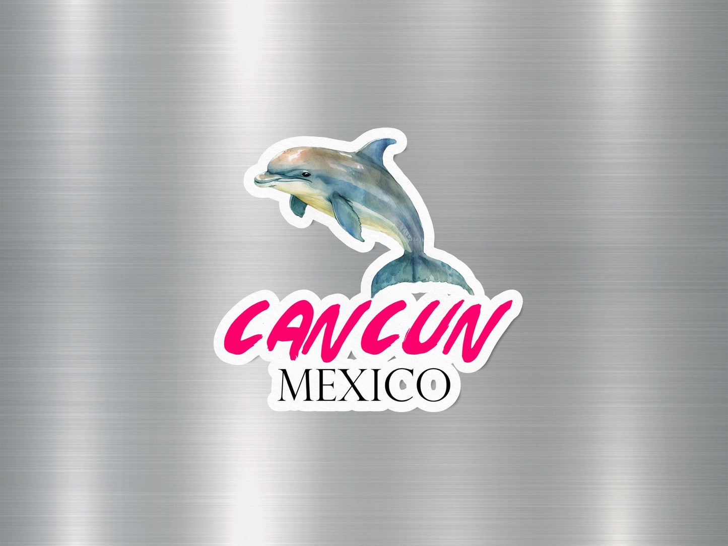 Cancun Mexico Dolphin Sticker