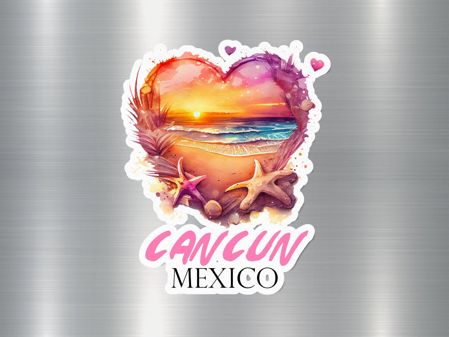 Wholesale Cancun Mexico Heart Sticker
