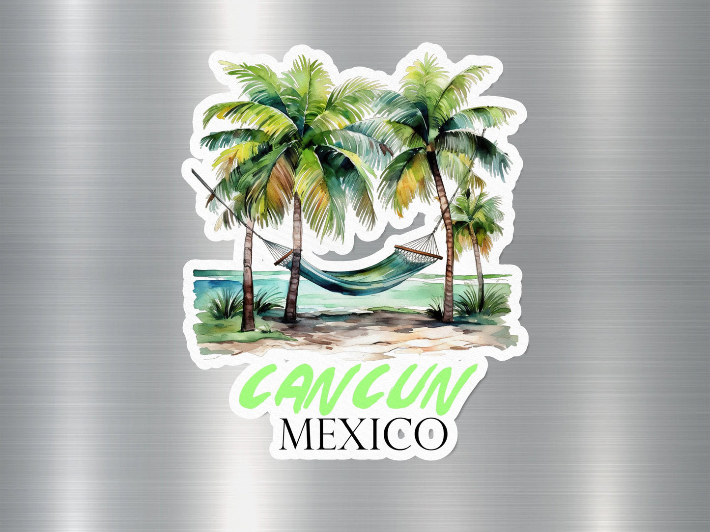 Cancun Mexico Hammock Sticker