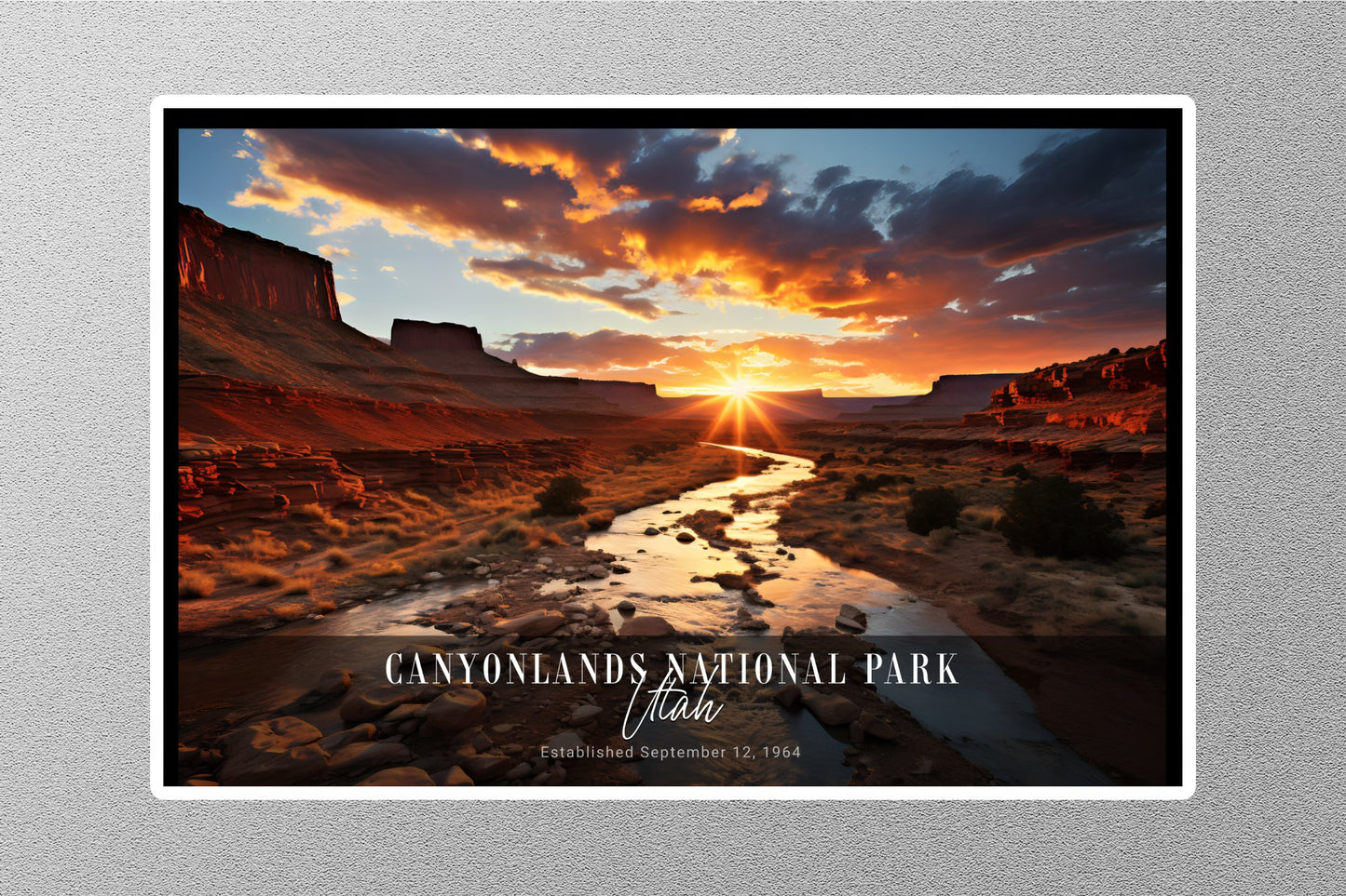 Canyon Lands Sunrise National Park Sticker