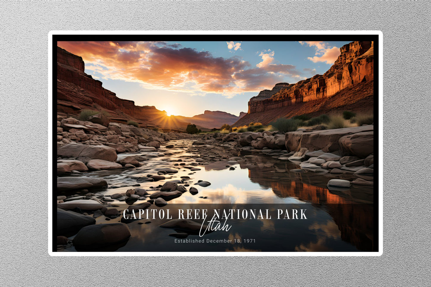 Capitol Reef Sunrise National Park Sticker