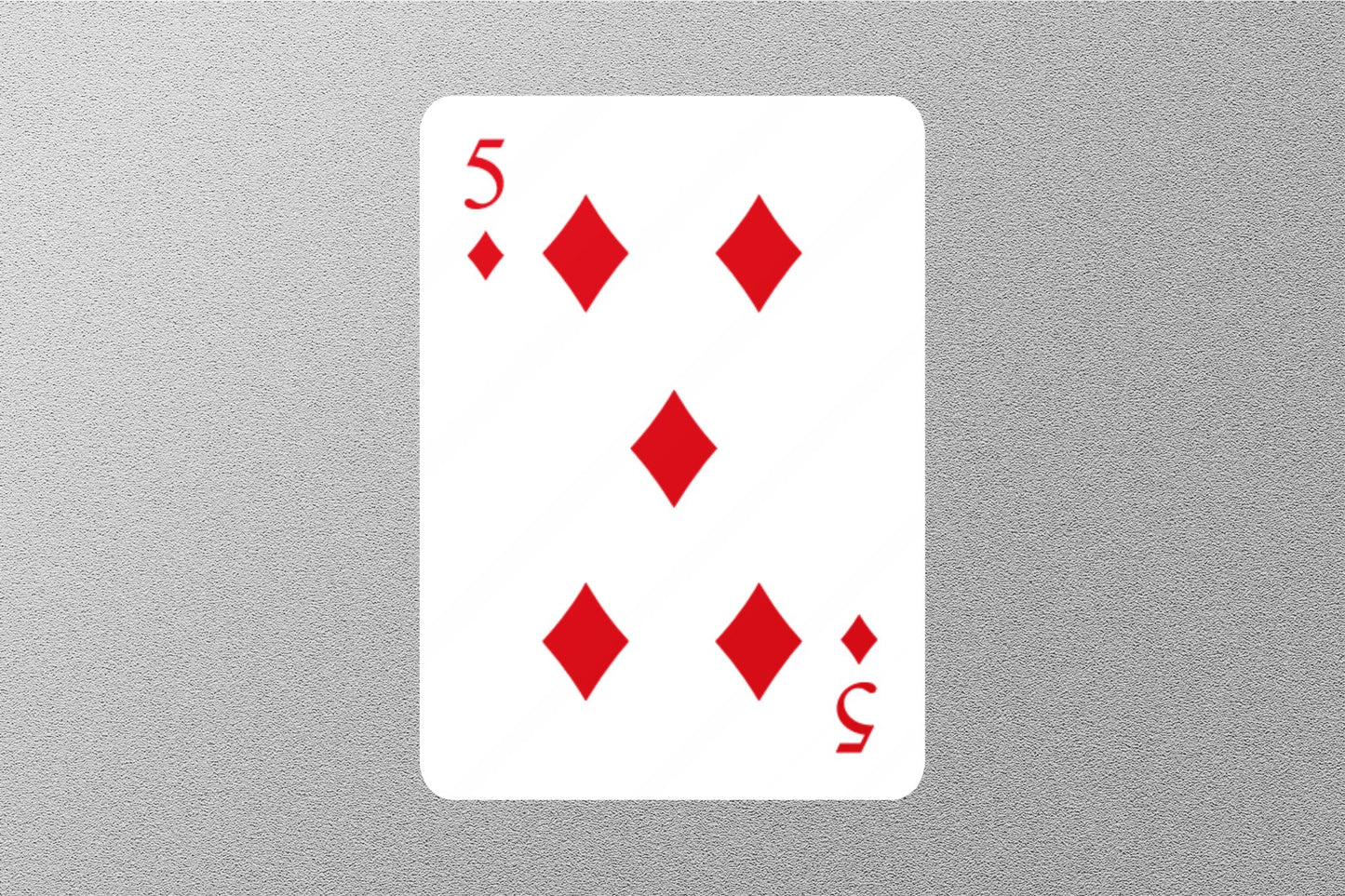 Wholesale 5 of Diamonds Cards Sticker