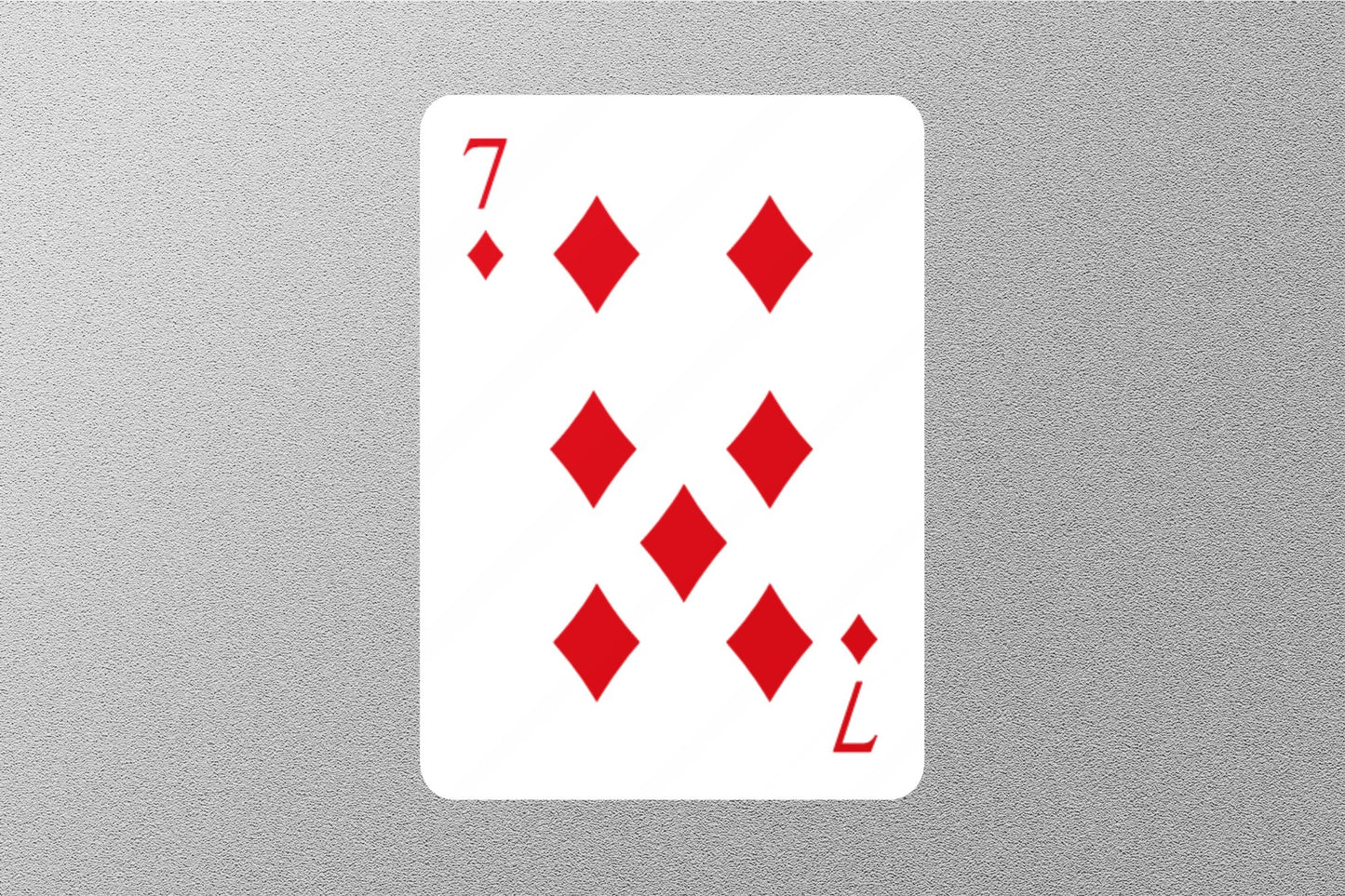 Wholesale 7 of Diamonds Cards Sticker
