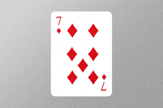 Wholesale 7 of Diamonds Cards Sticker