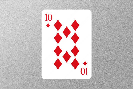 Wholesale 10 of Diamonds Cards Sticker