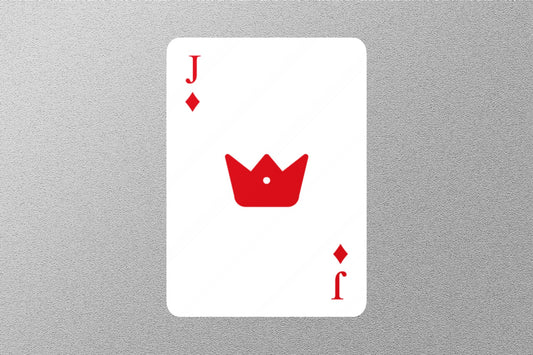 Wholesale Joker of Diamonds Cards Sticker