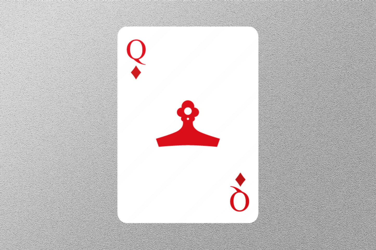 Wholesale Queen of Diamonds Cards Sticker