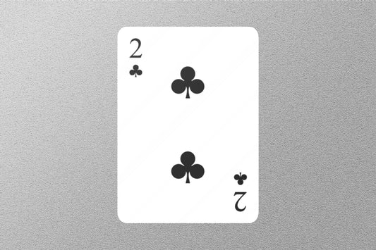 Wholesale 2 Of Clubs Cards Sticker