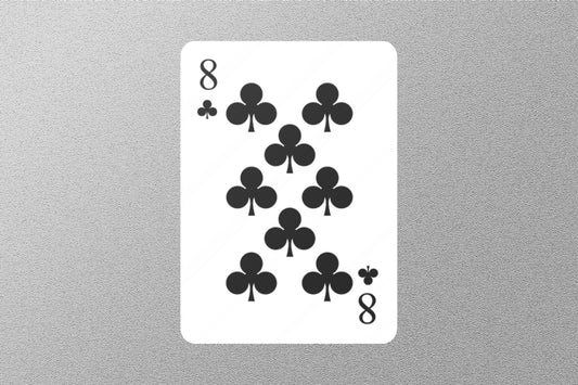 Wholesale 8 of Clubs Cards Sticker