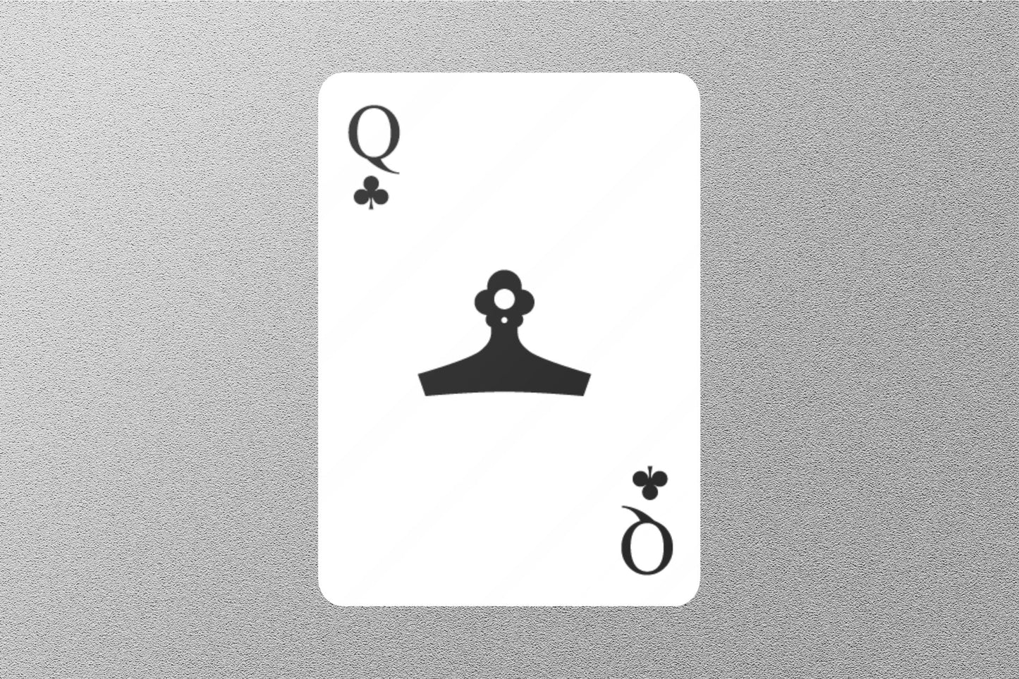 Wholesale Queen of Clubs Cards Sticker