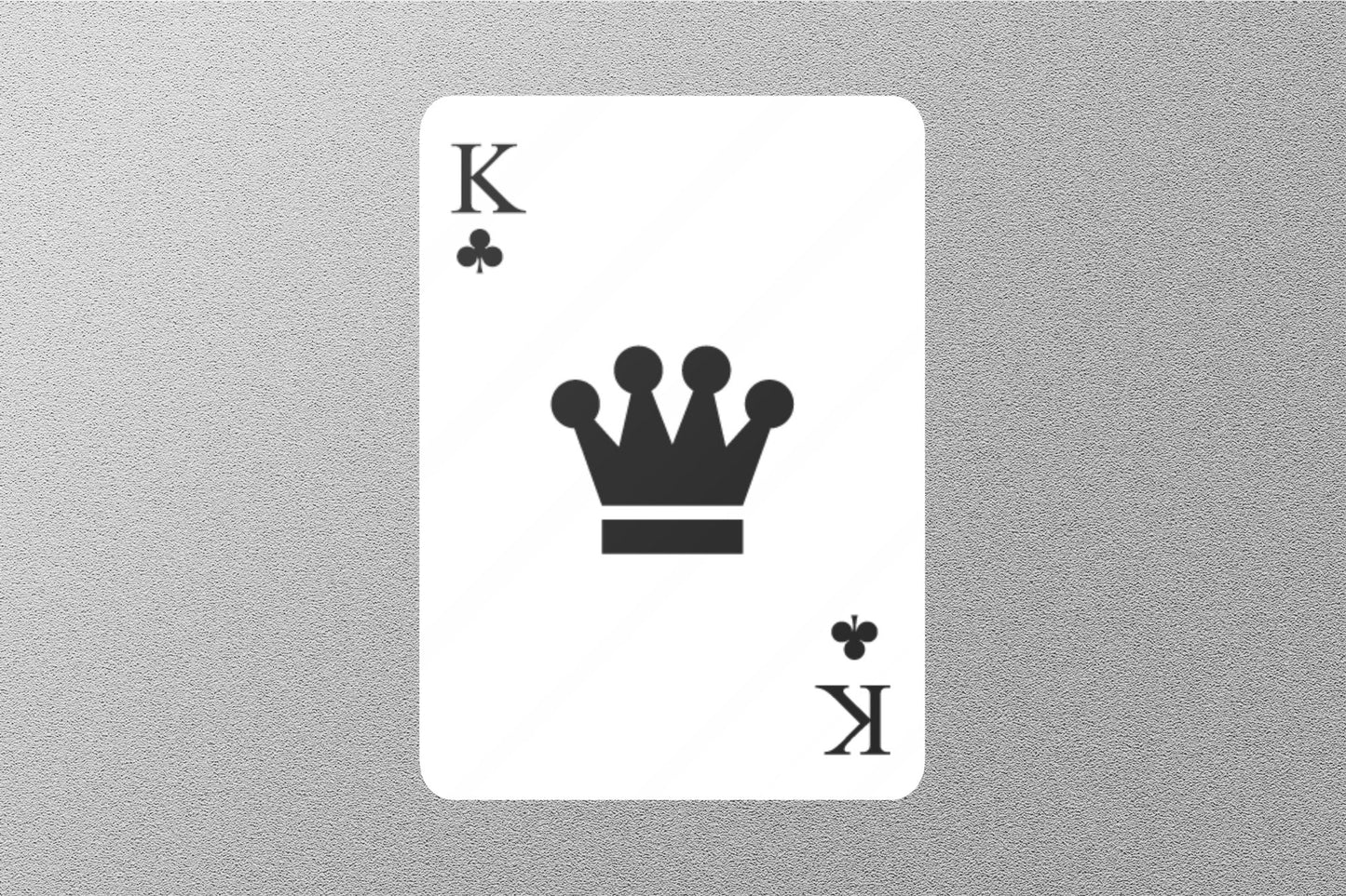 Wholesale King of Clubs Cards Sticker