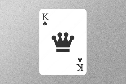 Wholesale King of Clubs Cards Sticker