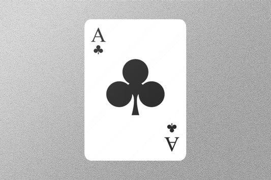 Wholesale ACE of Clubs Cards Sticker