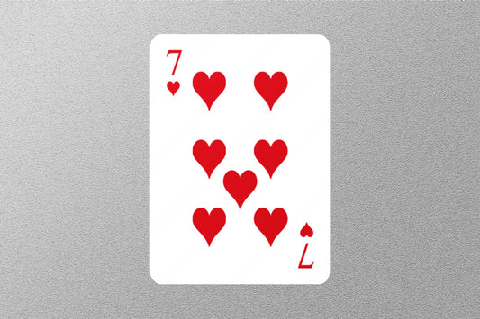Wholesale 7 of Hearts Cards Sticker