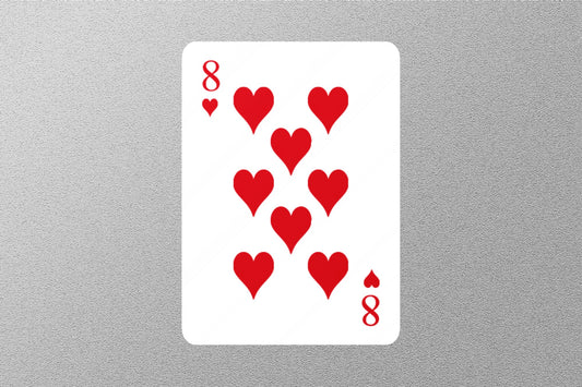 Wholesale 8 of Hearts Cards Sticker