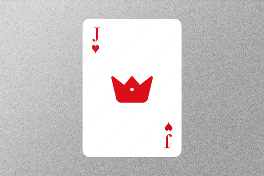 Wholesale Joker of Hearts Card Sticker