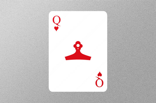 Wholesale Queen of Hearts Card Sticker