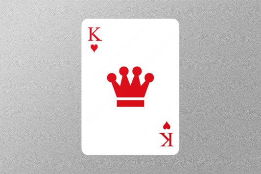 Wholesale King of Hearts Cards Sticker