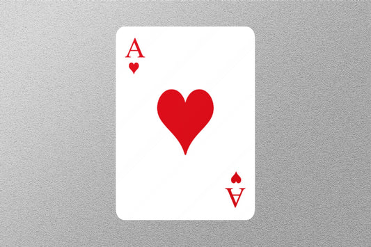 Wholesale Ace of Hearts Cards Sticker