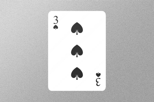 Wholesale 3 of Spades Cards Sticker