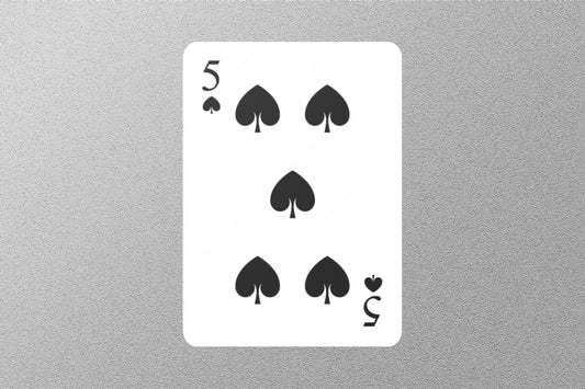 Wholesale 5 of Spades Cards Sticker