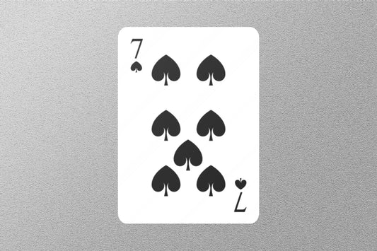 Wholesale 7 of Spades Cards Sticker