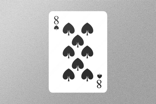 Wholesale 8 of Spades Cards Sticker