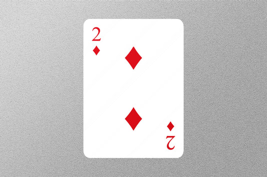 Wholesale 2 of Diamonds Cards Sticker
