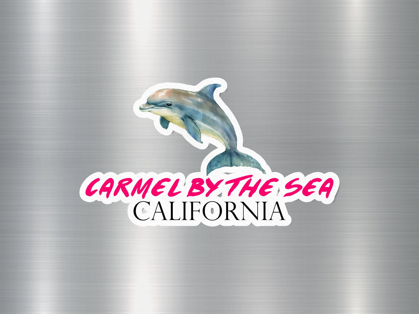 Carmel By The Sea California Dolphin Sticker