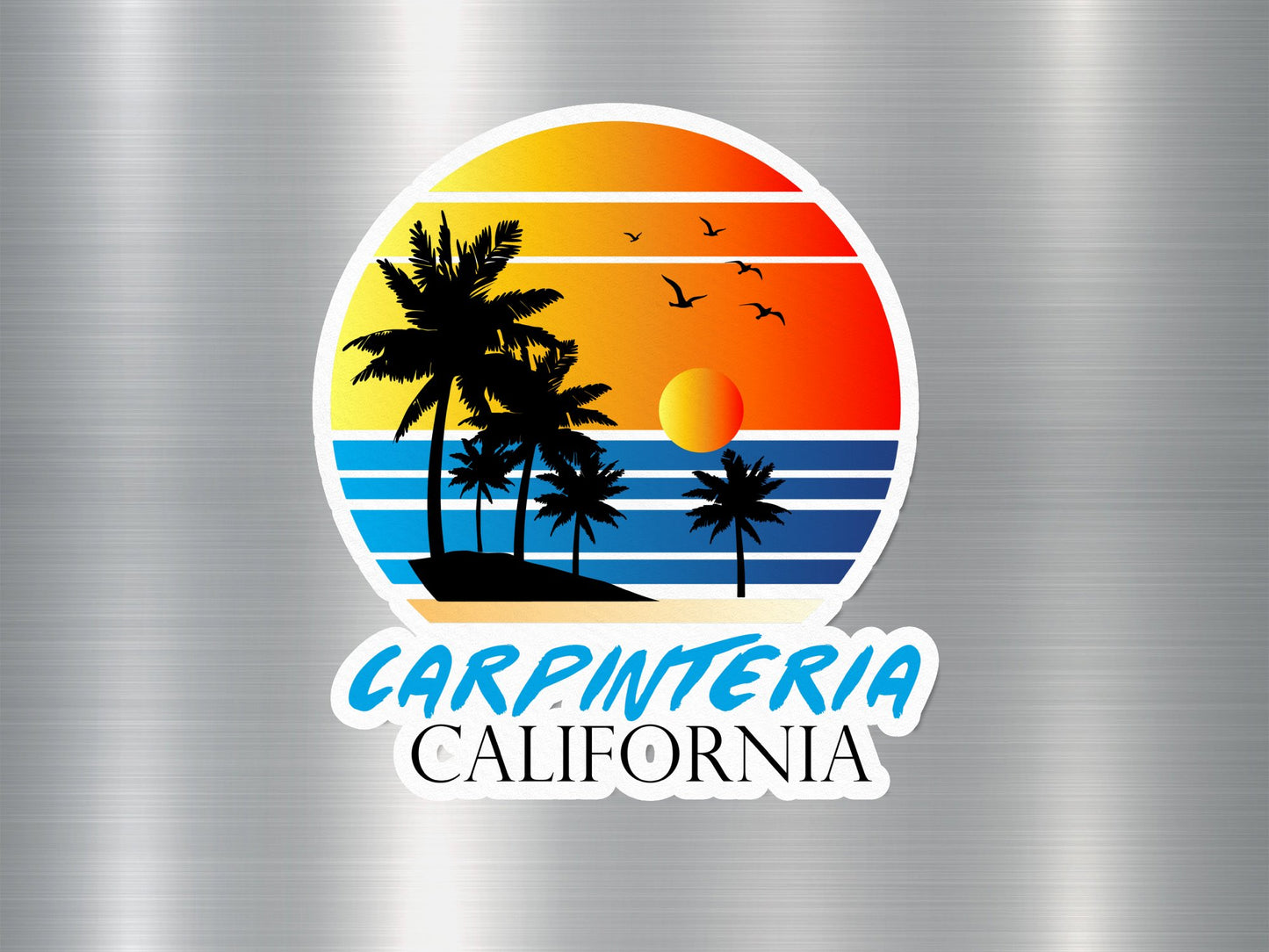 Carpentaria California Sunset Sticker